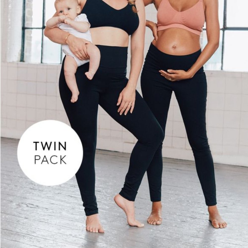 Seraphine Maternity Leggings - 2 pair